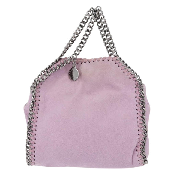 Stella MacCartney Falabella Shoulder Bag polyester Pink Silver Auth BA11627
