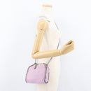 Stella MacCartney Falabella Shoulder Bag polyester Pink Silver Auth BA11627-23