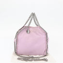 Stella MacCartney Falabella Shoulder Bag polyester Pink Silver Auth BA11627-24