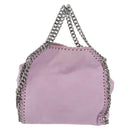 Stella MacCartney Falabella Shoulder Bag polyester Pink Silver Auth BA11627-3