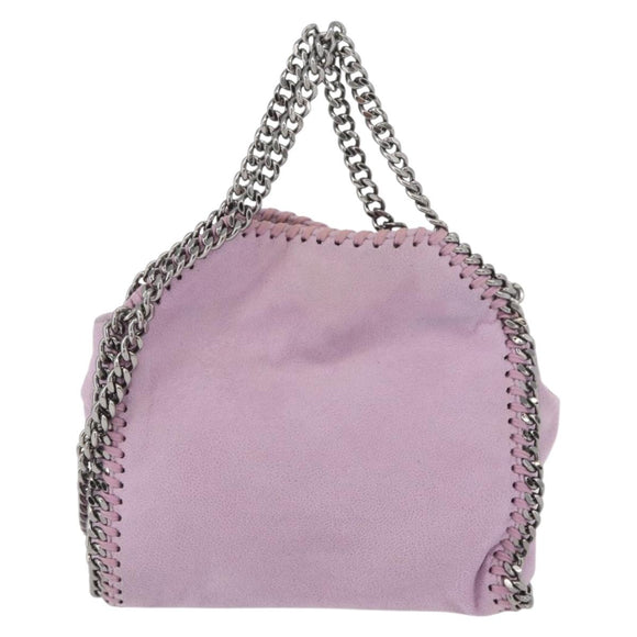 Stella MacCartney Falabella Shoulder Bag polyester Pink Silver Auth BA11627