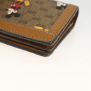 GUCCI Micro GG Supreme Wallet PVC GUCCIxDisney Beige Gold 602534 Auth BA11628A-10
