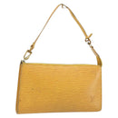 LOUIS VUITTON Epi Pochette Accessoires Pouch Yellow M52949 LV Auth BA11630-1
