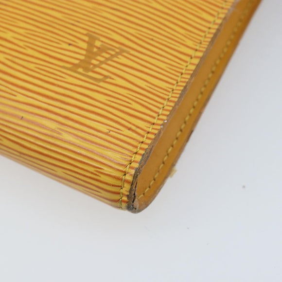 LOUIS VUITTON Epi Pochette Accessoires Pouch Yellow M52949 LV Auth BA11630