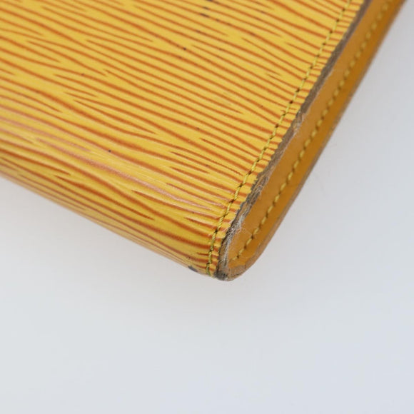 LOUIS VUITTON Epi Pochette Accessoires Pouch Yellow M52949 LV Auth BA11630