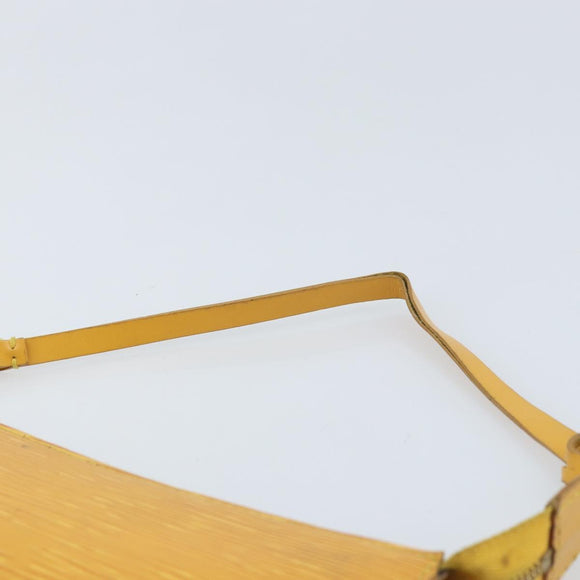 LOUIS VUITTON Epi Pochette Accessoires Pouch Yellow M52949 LV Auth BA11630