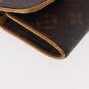 LOUIS VUITTON Monogram Pochette Twin PM Shoulder Bag M51854 LV Auth BA11631-14