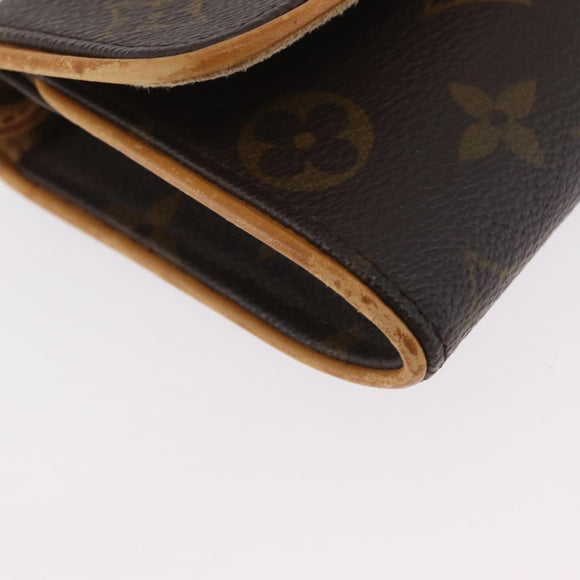 LOUIS VUITTON Monogram Pochette Twin PM Shoulder Bag M51854 LV Auth BA11631