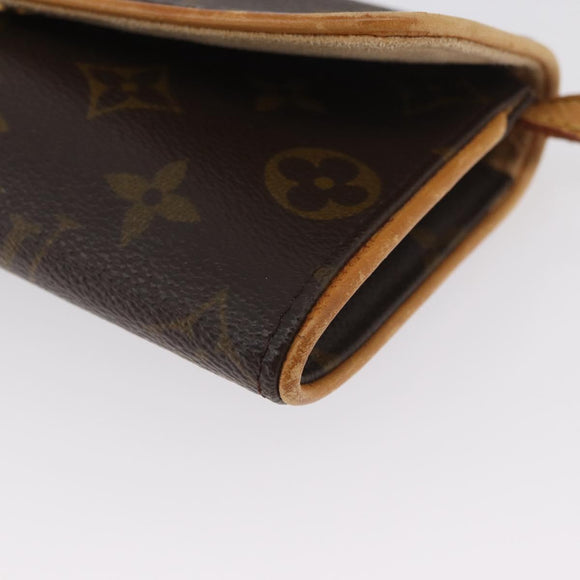 LOUIS VUITTON Monogram Pochette Twin PM Shoulder Bag M51854 LV Auth BA11631