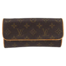 LOUIS VUITTON Monogram Pochette Twin PM Shoulder Bag M51854 LV Auth BA11631-13