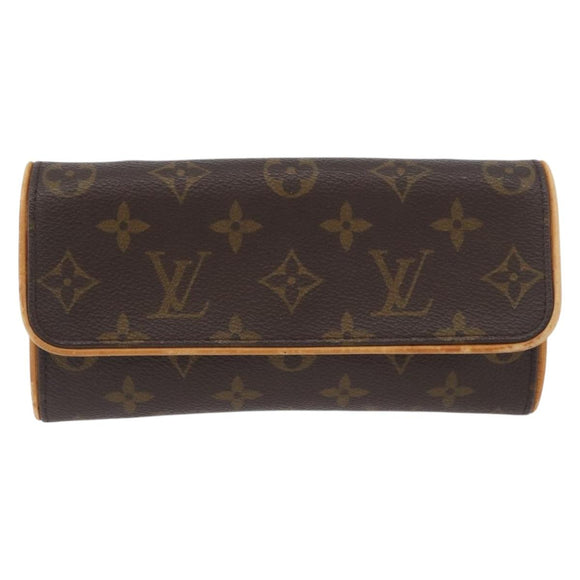 LOUIS VUITTON Monogram Pochette Twin PM Shoulder Bag M51854 LV Auth BA11631