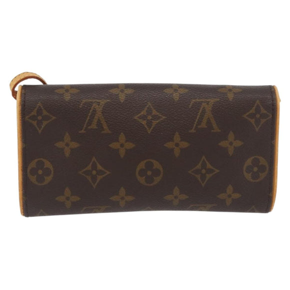 LOUIS VUITTON Monogram Pochette Twin PM Shoulder Bag M51854 LV Auth BA11631