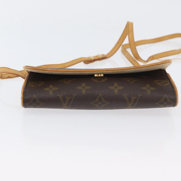 LOUIS VUITTON Monogram Pochette Twin PM Shoulder Bag M51854 LV Auth BA11631