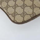 GUCCI GG Supreme Web Sherry Line Bag PVC Beige Gold 904 02 047 Auth BA11637-11