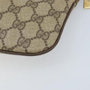 GUCCI GG Supreme Web Sherry Line Bag PVC Beige Gold 904 02 047 Auth BA11637-12
