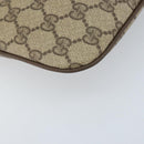 GUCCI GG Supreme Web Sherry Line Bag PVC Beige Gold 904 02 047 Auth BA11637-13