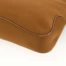 Salvatore Ferragamo Shoulder Bag Nylon Brown Silver Auth BA11638-15
