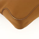 Salvatore Ferragamo Shoulder Bag Nylon Brown Silver Auth BA11638-16