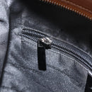 Salvatore Ferragamo Shoulder Bag Nylon Brown Silver Auth BA11638-20