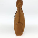 Salvatore Ferragamo Shoulder Bag Nylon Brown Silver Auth BA11638-4