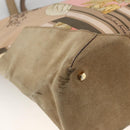 Salvatore Ferragamo Tote Bag Canvas Beige Gold Auth BA11639-16