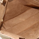 Salvatore Ferragamo Tote Bag Canvas Beige Gold Auth BA11639-11