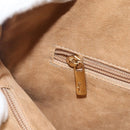 Salvatore Ferragamo Tote Bag Canvas Beige Gold Auth BA11639-21
