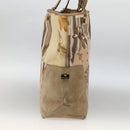 Salvatore Ferragamo Tote Bag Canvas Beige Gold Auth BA11639-3
