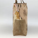 Salvatore Ferragamo Tote Bag Canvas Beige Gold Auth BA11639-4