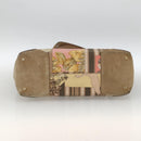 Salvatore Ferragamo Tote Bag Canvas Beige Gold Auth BA11639-5