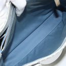 CELINE C Macadam Canvas Hand Bag Light Blue Silver Auth BA11640-22