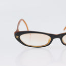 CHANEL Glasses plastic 2 Set Brown Beige CC Auth BA11642-14