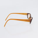 CHANEL Glasses plastic 2 Set Brown Beige CC Auth BA11642-16