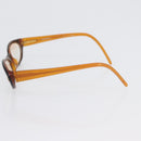CHANEL Glasses plastic 2 Set Brown Beige CC Auth BA11642-17