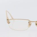 CHANEL Glasses plastic 2 Set Brown Beige CC Auth BA11642-4