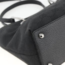 GUCCI GG Canvas Handtasche Schwarz Silber 120844 Auth BA11644-15
