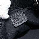 GUCCI GG Canvas Handtasche Schwarz Silber 120844 Auth BA11644-17