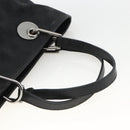 GUCCI GG Canvas Hand Bag Black Silver 120844 Auth BA11644-7