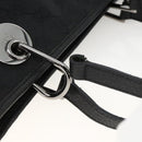GUCCI GG Canvas Hand Bag Black Silver 120844 Auth BA11644-8