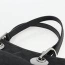 GUCCI GG Canvas Handtasche Schwarz Silber 120844 Auth BA11644-9
