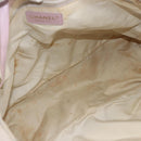 CHANEL New Travel Line Tote Bag Nylon Pink Gold CC Auth BA11645-11