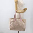 CHANEL New Travel Line Tote Bag Nylon Pink Gold CC Auth BA11645-23