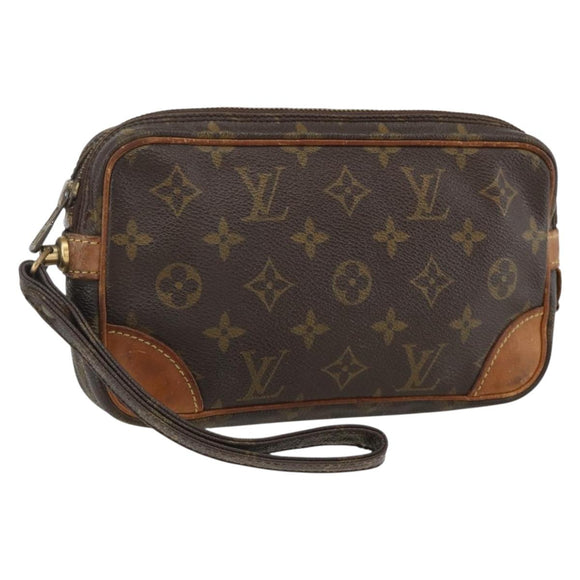LOUIS VUITTON Monogram Marly Dragonne PM Clutch Bag M51827 LV Auth BA11647