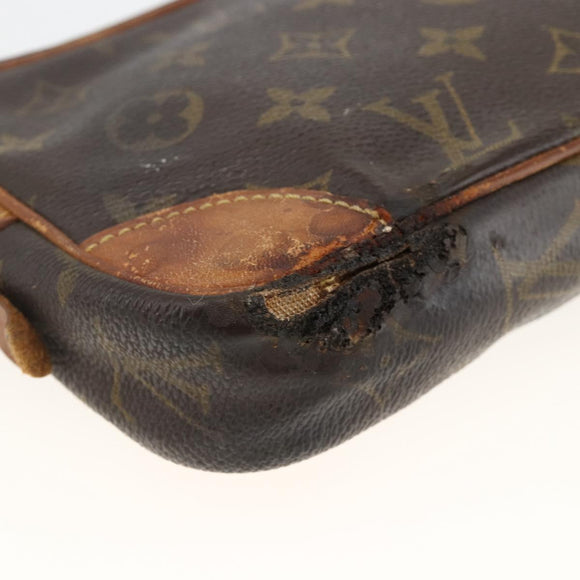 LOUIS VUITTON Monogram Marly Dragonne PM Clutch Bag M51827 LV Auth BA11647