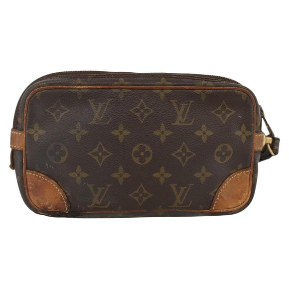 LOUIS VUITTON Monogram Marly Dragonne PM Clutch Bag M51827 LV Auth BA11647
