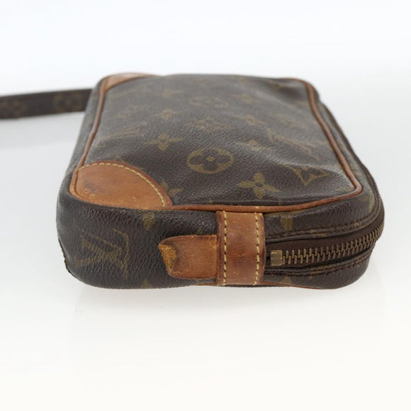 LOUIS VUITTON Monogram Marly Dragonne PM Clutch Bag M51827 LV Auth BA11647