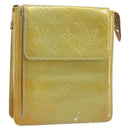 LOUIS VUITTON Monogram Vernis Motto Accessory Pouch Gris M91030 LV Auth BA11648-1