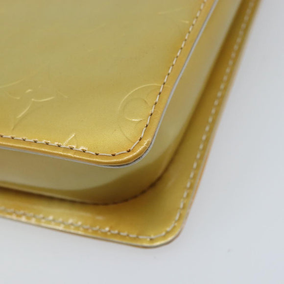 LOUIS VUITTON Monogram Vernis Motto Accessory Pouch Gris M91030 LV Auth BA11648