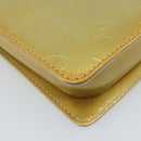 LOUIS VUITTON Monogram Vernis Motto Accessory Pouch Gris M91030 LV Auth BA11648-16