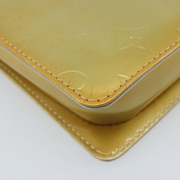 LOUIS VUITTON Monogram Vernis Motto Accessory Pouch Gris M91030 LV Auth BA11648